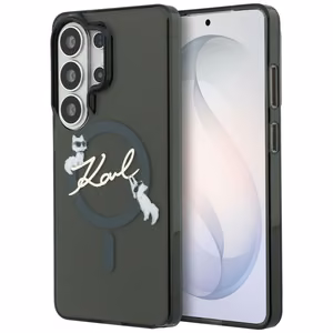 Karl Lagerfeld suojakuori IML KC Script MagSafe Samsung Galaxy S26 Ultra:lle musta