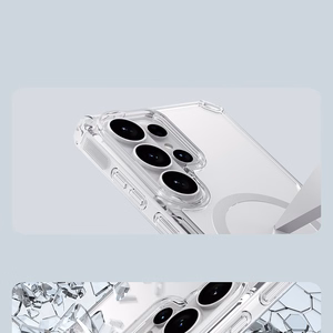 Nillkin Nature TPU Pro MagSafe yhteensopiva suojakuori Samsung Galaxy S26 Ultra:lle valkoinen