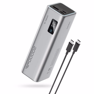 Powerbank Cuktech CUKP200XGLGR 85W 20000mAh 2 x USB-C 1 x USB-A - harmaa