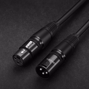 Ugreen AV130 66717 audiokaapeli XLR (naaras) - XLR (uros) mikrofonille/vahvistimelle 2m - musta
