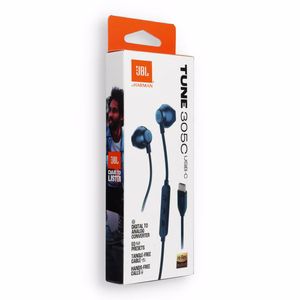 Langalliset kuulokkeet USB C JBL 305C sininen