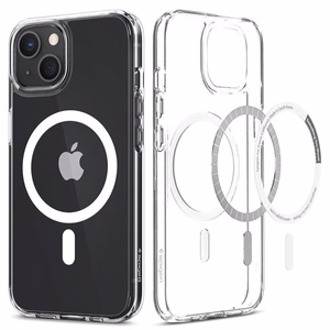 Spigen Ultra Hybrid Mag -kotelo MagSafella iPhone 13:lle - Valkoinen