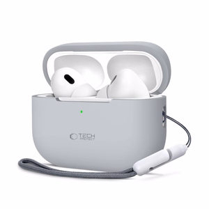 Tech-Protect Silikoninen Suojakuori Apple AirPods Pro 1 / 2:lle - harmaa
