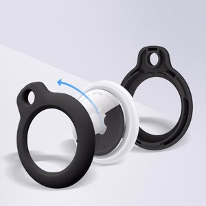 Tech-Protect Rough 4-pack Suojakuori Apple AirTag 1 / 2 -lle - musta