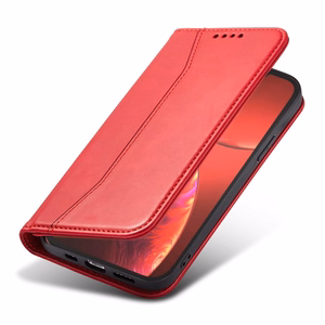 Magneetti Fancy Case tapauksessa iPhone 14 Pro flip kansi lompakko jalusta punainen