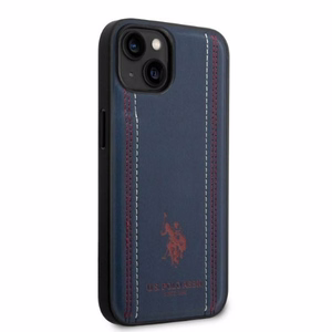 US Polo USHCP14MPFAV iPhone 14 Plus 6.7" laivastonsininen nahkaommel