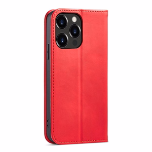 Magneetti Fancy Case tapauksessa iPhone 14 Pro flip kansi lompakko jalusta punainen