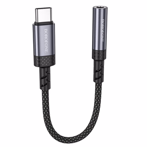Borofone Adapter BV24 Graceful - Type C to jack 3,5mm - grey