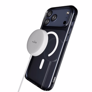 Puro Impact Clear D3O TPU+PC suojakuori MagSafe-yhteensopiva iPhone 17 Pro:lle - läpinäkyvä