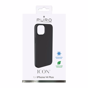Puro Icon Cover suojakuori laitteelle Apple iPhone 14 Plus, musta
