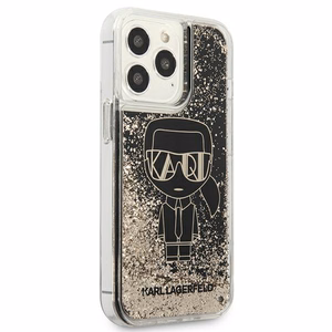 Karl Lagerfeld Liquid Glitter Gatsby kotelo iPhone 13 Pro Max - musta