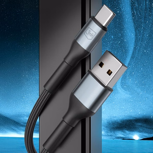 3mk Hyper Cable N-SERIES USB-A / USB-C 2m 9V/2A 18W - musta