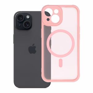 Erittäin matta MAG COVER puhelimen kuori MagSafella IPHONE 15 – vaaleanpinkki