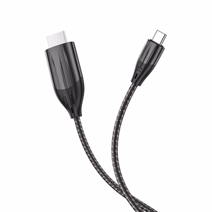 Hoco UA16 USB-C–HDMI -kaapeli 2,0 m harmaa