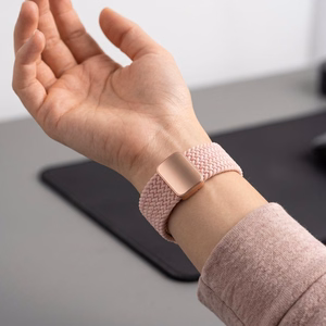 Tech-Protect NylonMag -ranneke mallille Samsung Galaxy Watch 40/44/46 mm – vaaleanpunainen