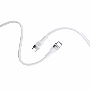 Forever Flexible kaapeli USB-C - USB-C 2,0 m 100W valkoinen