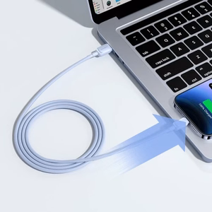 Joyroom Multi-Color Series A14 Lightning / USB-A 2.4A 1.2m Kaapeli - sininen