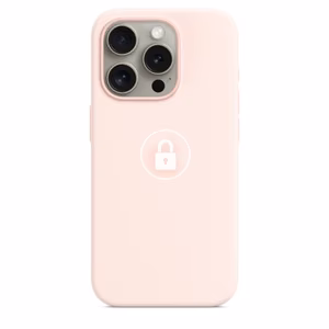 Puhelimen suojakuori "Silicone Case v2" iPhone 15 Pro Max:lle / vaaleanpunainen / pakkauksessa
