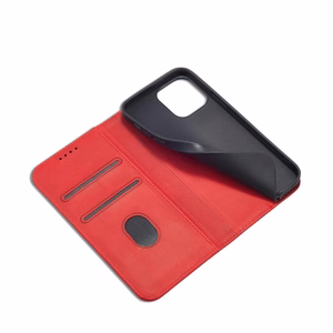 Magnet Fancy Case case for iPhone 14 Plus flip cover wallet stand red