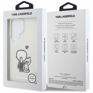 Karl Lagerfeld IML Karl&Choupette MagSafe Case for Samsung Galaxy S26 Ultra - Transparent