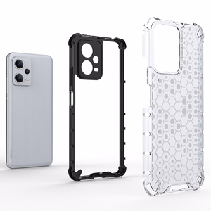 Honeycomb panssari hybridinen Suojakuori Xiaomi Redmi Note 12 5G / Poco X5 5G:lle musta
