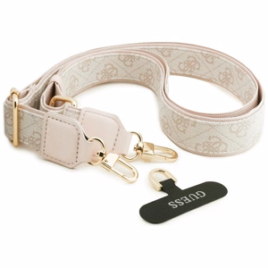 Guess 4G Big Rhinestone Triangle Strap MagSafe -suojakuori Samsung Galaxy S26 Ultralle vaaleanpunainen