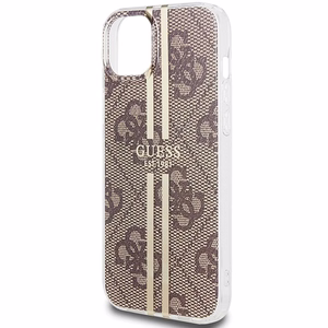 Guess suojakuori iPhone 15 Plus 6,7 GUHCP15MH4PSEGW ruskea HC IML 4G GOLD STRIPE