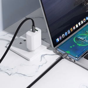 Hoco X125 Litteä Kaapeli USB-C – USB-C 3A 60W 1m musta