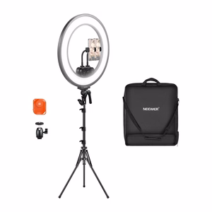 Neewer RL45B 45W 18″ erittäin ohut LED-rengasvalosetti