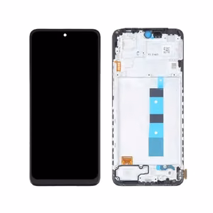 LCD Display Compatible With Xiaomi Redmi Note 12 4G Black with Frame / HQ