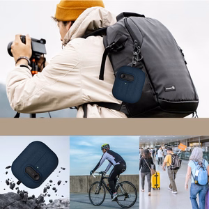 Tech-Protect Slim Hook Suojakuori Samsung Galaxy Buds 3 / 3 FE / 3 Pro:lle - Laivastonsininen