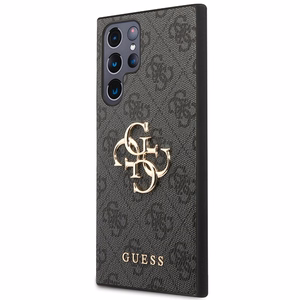 Guess GUHCS23L4GMGGR S23 Ultra S918 harmaa/harmaa kovakuori 4G Big Metal Logo
