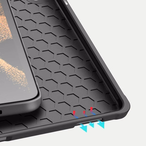 DUX DUCIS DOMO taittuva suojakuori kynälokerolla Samsung Tab S10 Ultra/S9 Ultra/S8 Ultra - musta