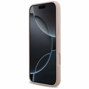 Karl Lagerfeld Silikoninen Karl&Choupette Ring MagSafe Suojakuori iPhone 17 Pro Max:lle - Vaaleanpunainen