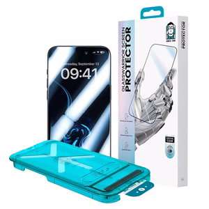 Benks Karkaistu lasi Glass Warrior HD iPhone 17 Pro Max:lle musta