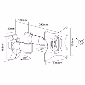 Maclean MC-503B monitor mount
