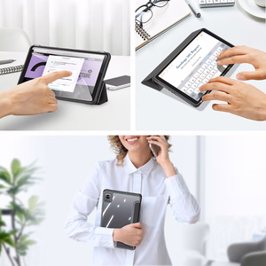 Dux Ducis Toby panssaroitu Flip Smart Case Realme Pad Mini musta