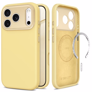 Tech-Protect Uniq MagSafe CC -suojakuori iPhone 18 Pro Max / 17 Pro Max -malleille, keltainen