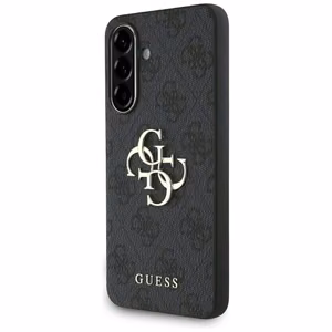 Guess Suojakuori Samsung A56:lle GUHCSA564GMGGR (4G PU Big Logo) - Musta