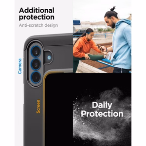 Spigen Tough Armor -suojakuori Samsung A37 5G:lle musta