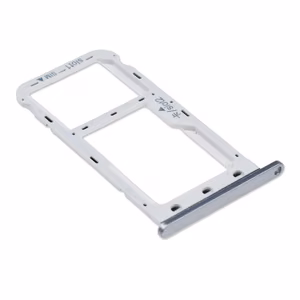 SIM-kortin pidike Huawei P9 Lite Mini/Y6 Pro 2017 hopeinen alkuperäinen (service pack)