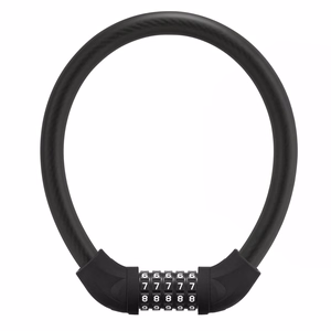 Rockbros RKS870-BK koodillinen polkupyörän lukko 85 cm teräsvaijerilla – musta