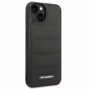 Karl Lagerfeld Puffy pitkänomainen logo kotelo iPhone 14 Plus - musta