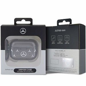 Mercedes MEAP28DPMGS AirPods Pro 2 (2022/2023) suojus musta Large Star Pattern