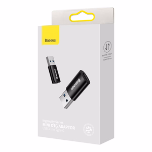 Adapter Baseus Ingenuity Series USB-A3.1 to Type-C OTG black ZJJQ000101