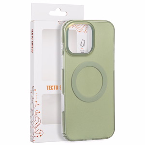 Tecto Shield Mistiq Mag suojakuori iPhone 16 Pro Max 6,9"-mallille, oliivinvihreä