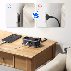 Orico AP3 65W GaN 6in1 jatkojohto 2x AC + 2x USB-A + 2x USB-C - musta