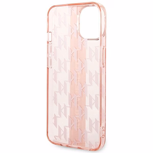 Karl Lagerfeld KLHCP14MHKLSPCP iPhone 14 Plus 6.7 "kovakotelo vaaleanpunainen / vaaleanpunainen Mono pystysuora raidoitus