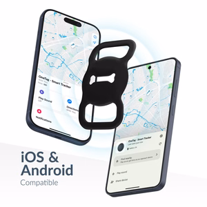 Beeep OneTag -paikannin koiralle, Apple Find My / Android, musta