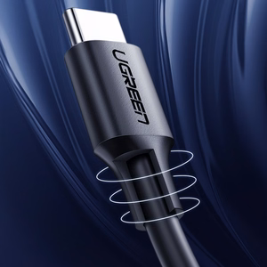 Ugreen US286 USB-C - USB-C PD QC 3A 480Mb/s -kaapeli 2m - musta